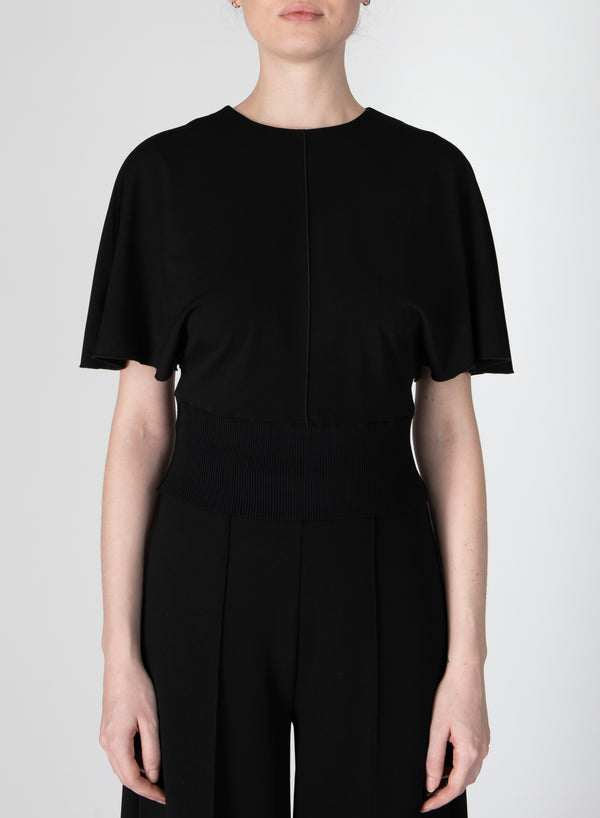MARVA SHORT SLEEVE KNIT TOP