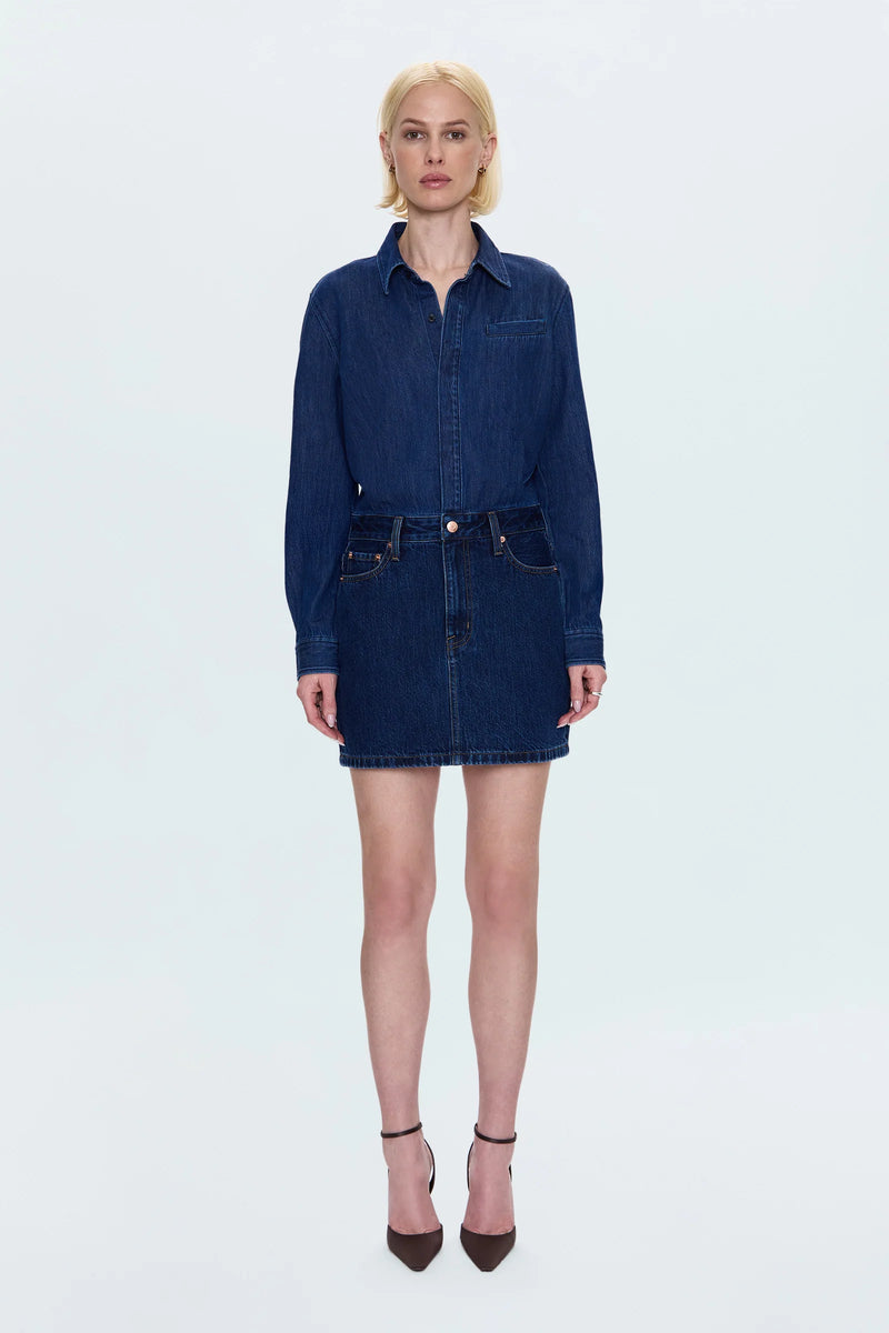 PIXIE DENIM DRESS