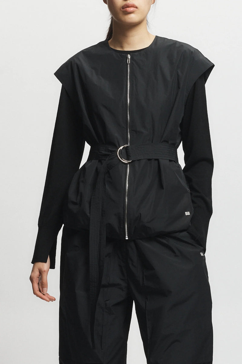 ELIJAH OVERSIZED TAFFETA VEST